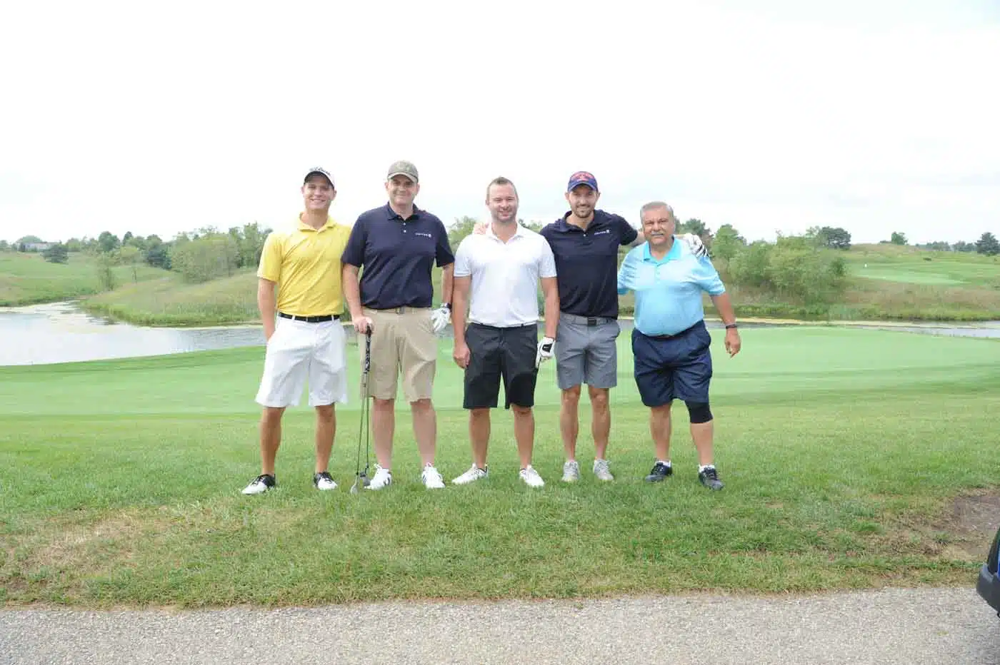 5 men golf outing photo