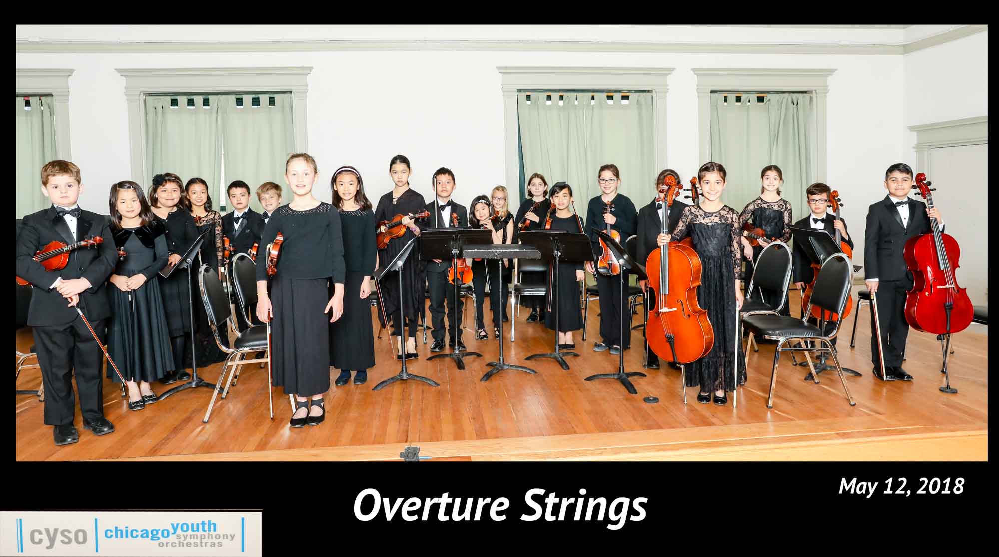 CYSO Overture Strings Group Photo by Tom Killoran