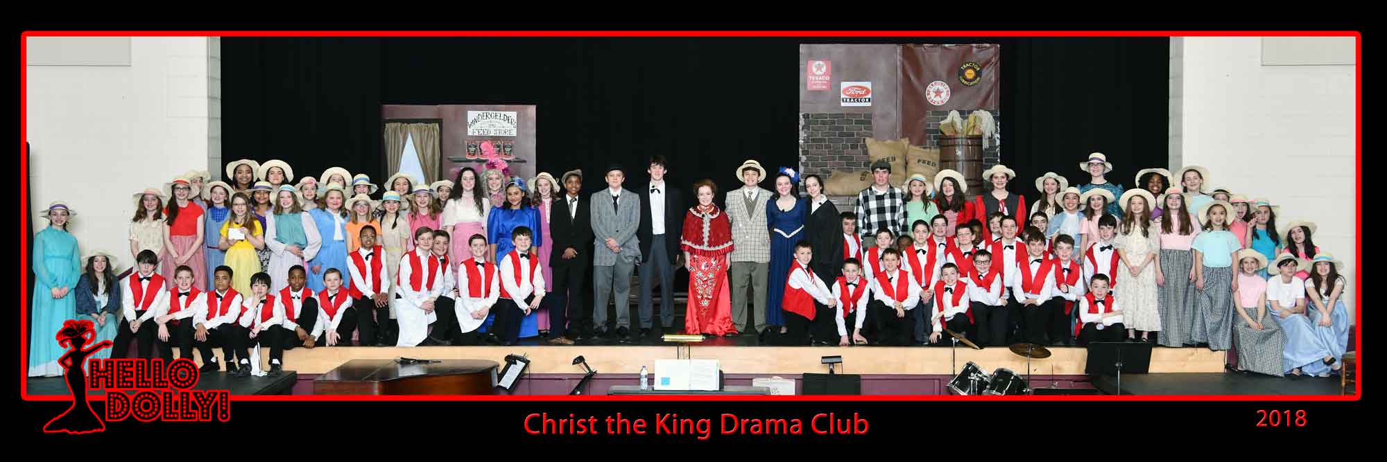 Christ the King Hello Dolly Theater Group Photo by Tom Killoran
