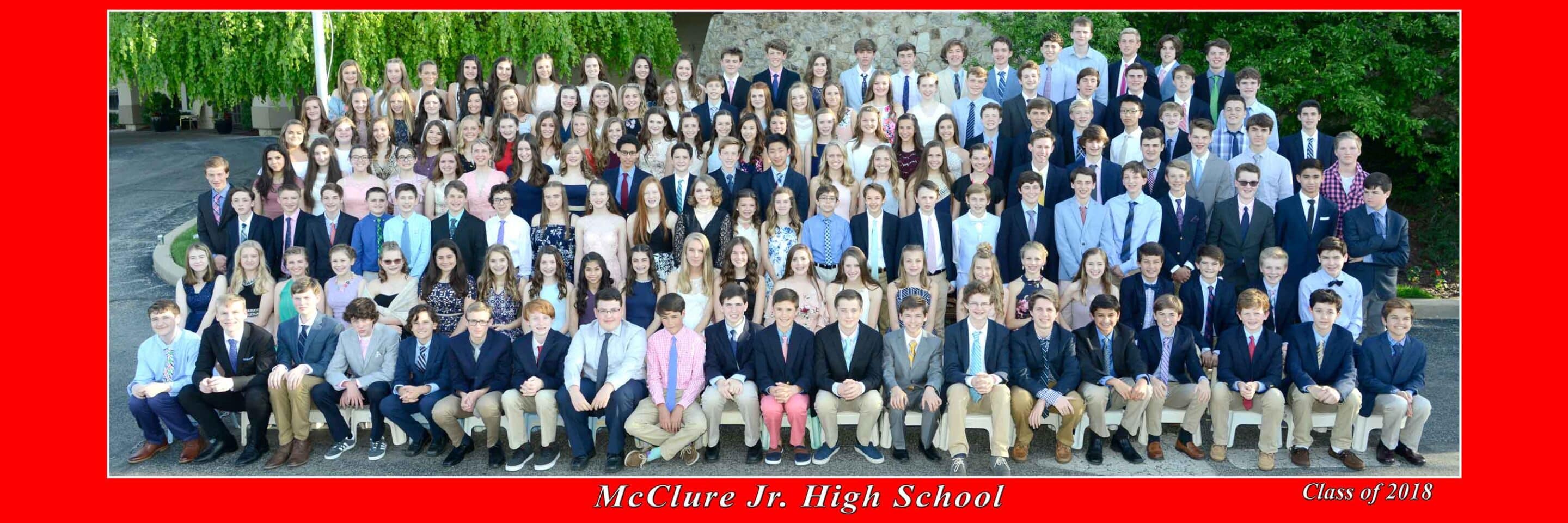 McClure Junior High Panoramic Group Photo by Tom Killoran
