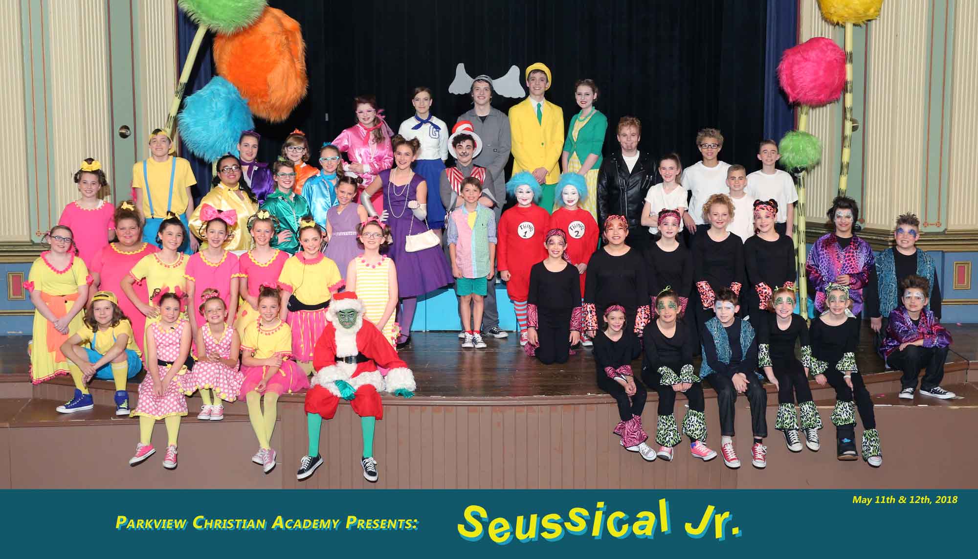 Parkview Christian Seussical Theater Group Photo by Tom Killoran