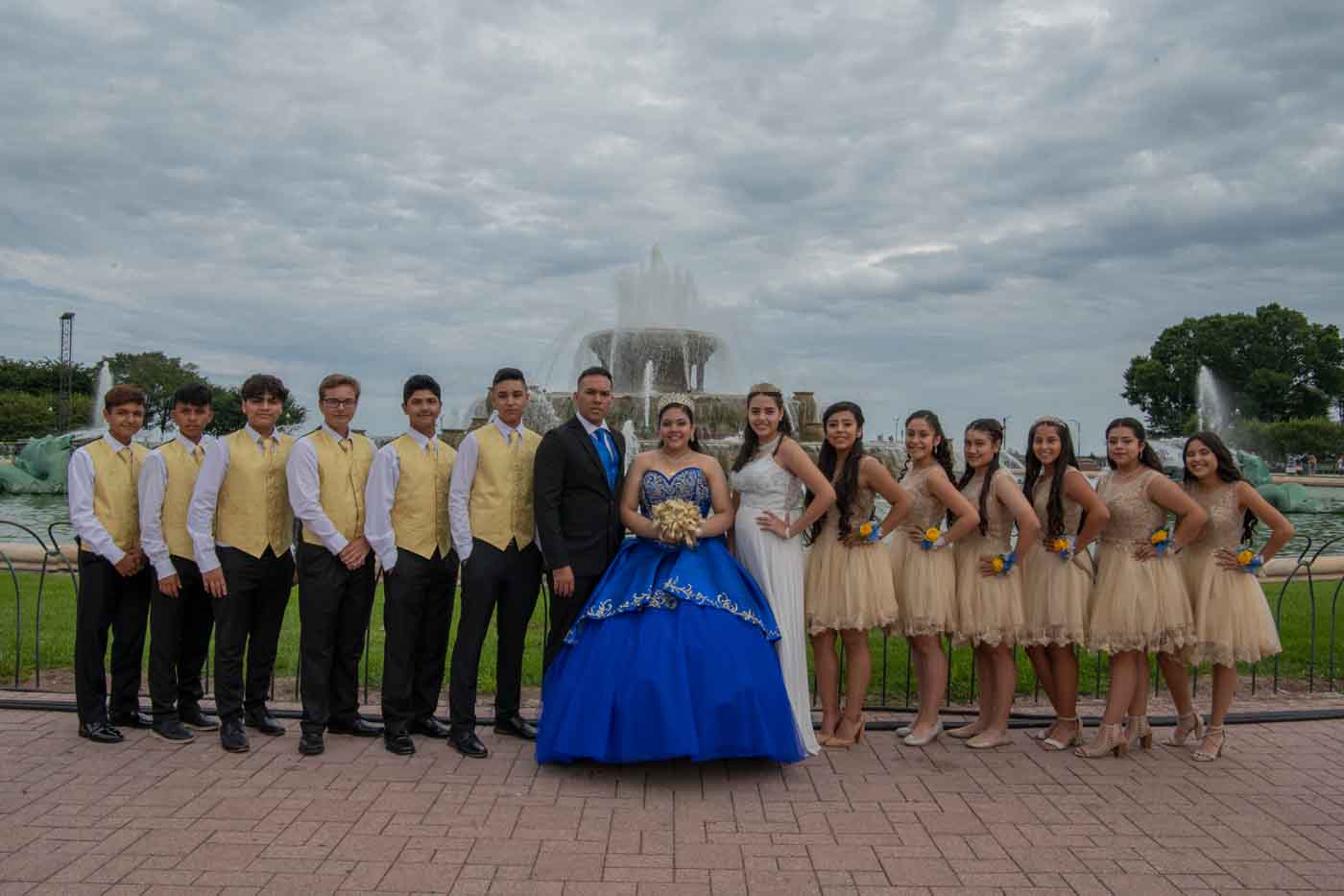 Quinceanera group by Tom Killoran Photography