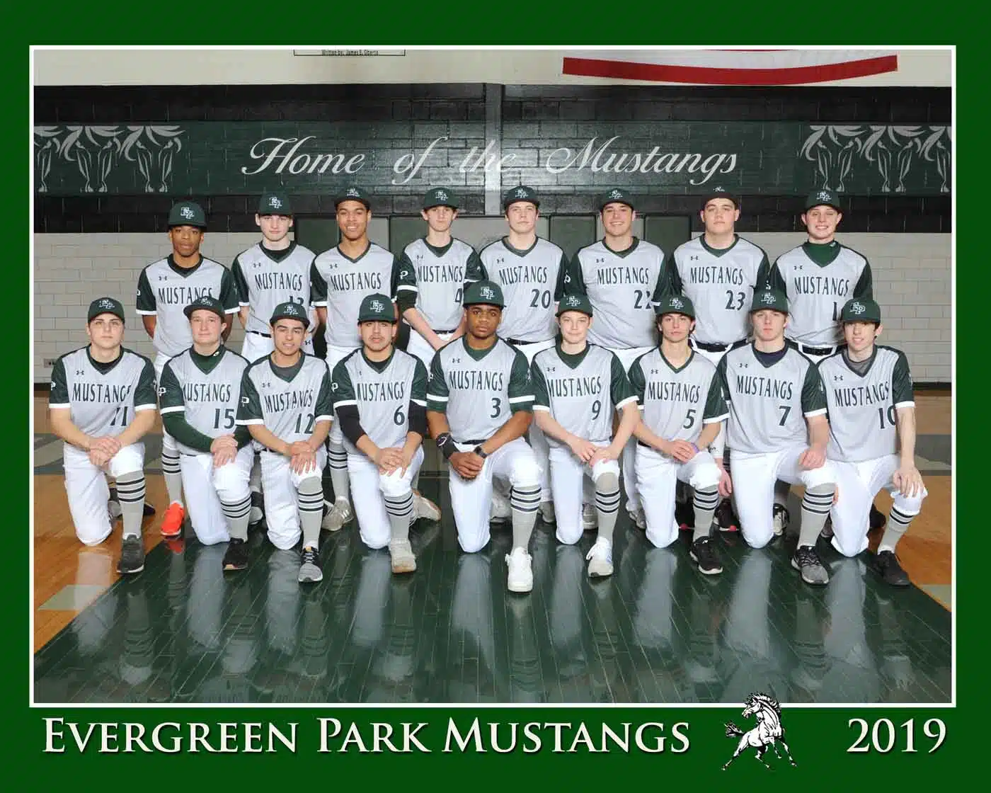 Evergreen Park Mustangs baseball sport team by Tom Killoran Photography