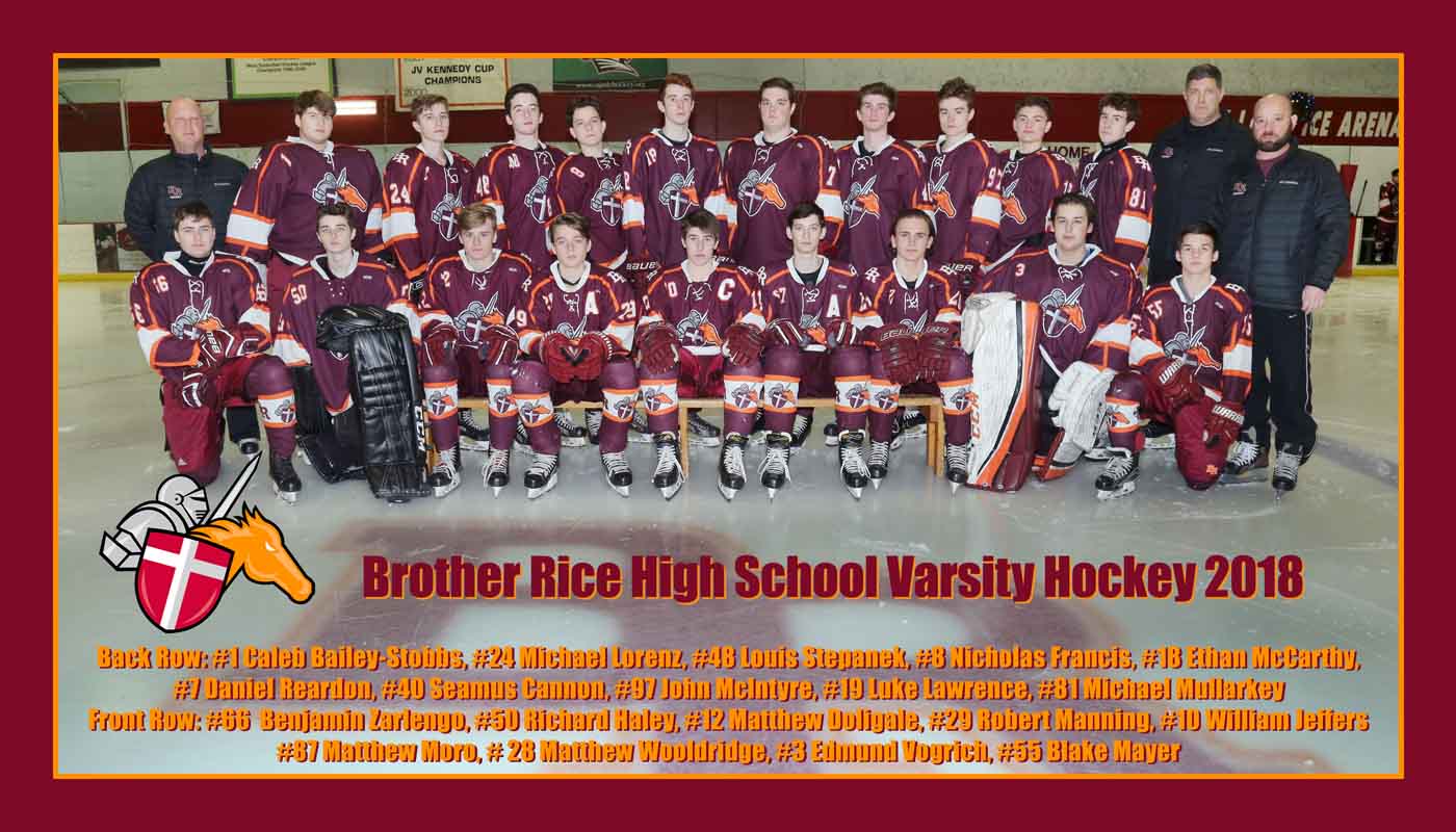 Brother Rice HS Hockey sport team by Tom Killeamoran Photography